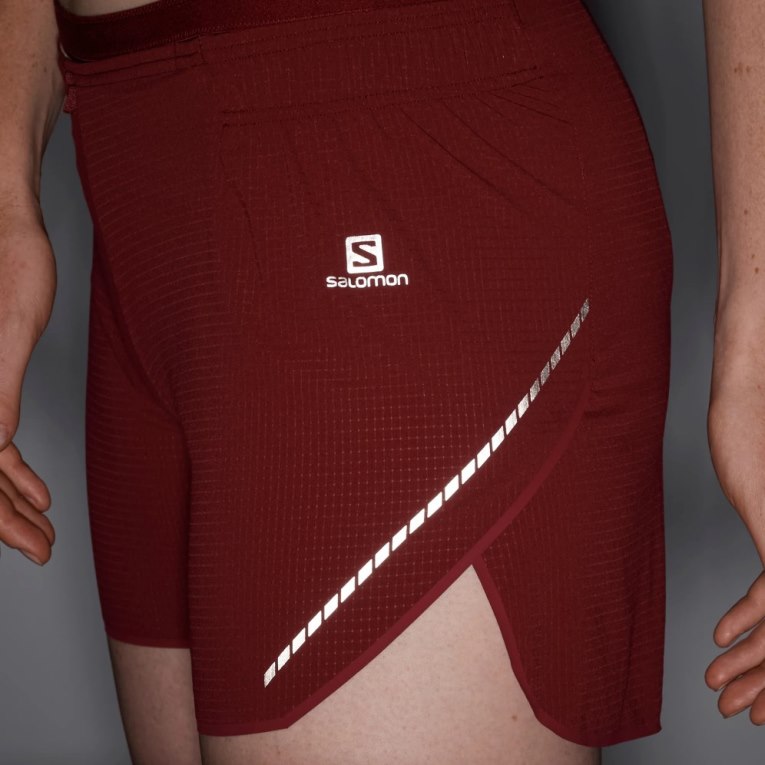 Red Salomon Sense Aero 5'' Women's Running Shorts | IE XF7428